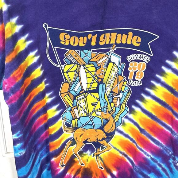 Tie Dye 2019 Gov't Mule Tour T-Shirt Size XL - Picture 6 of 6